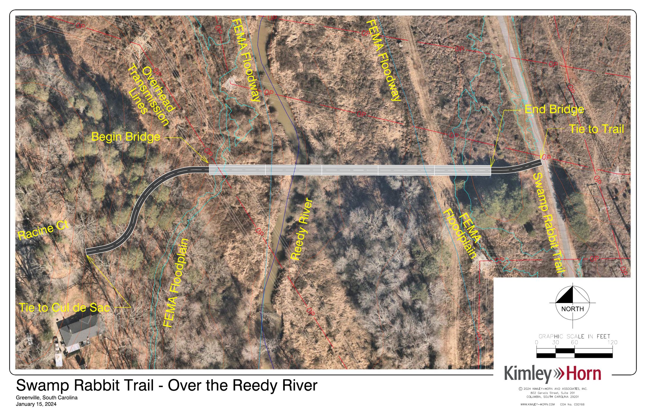 Reedy River bridge concept plan